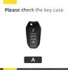 Suede Leather Car Key Case  For Peugeot 2008 3008 308 408 508 4008 5008 For Citroen C4 C6 C3-Xr Key Chain Accessories