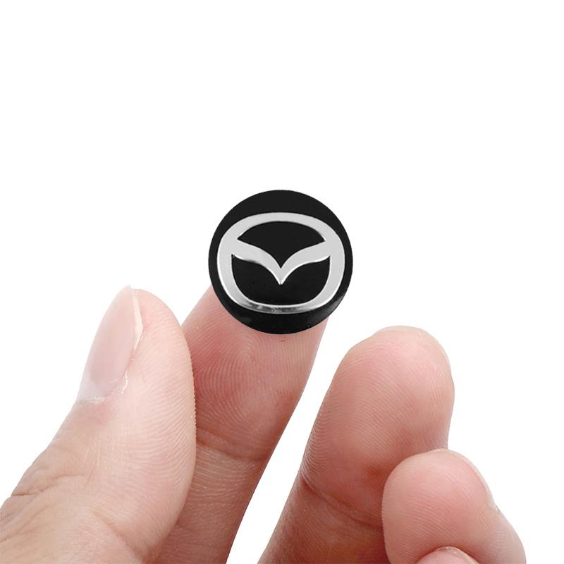 5/10Pcs Car Remote Key Logo Metal Emblem Stickers For Mazda 2 3 6 5 Atenza CX3 CX5 MX5 CX7 Axela CX30 CX90 CX60 CX50 MX30 CX9 RX
