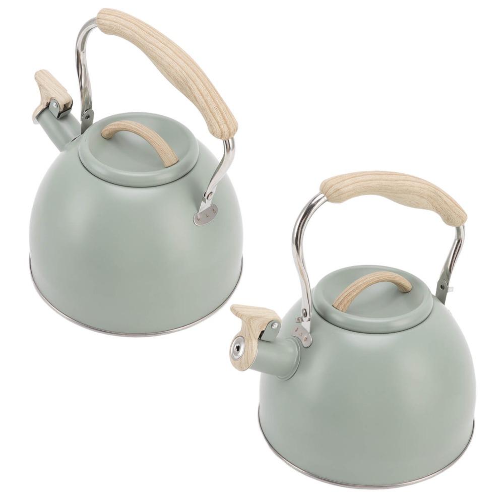 3L Capacity Whistling Tea Kettle Stainless Steel Stainless Steel Teapot Stovetop Tea Pot  Home Use