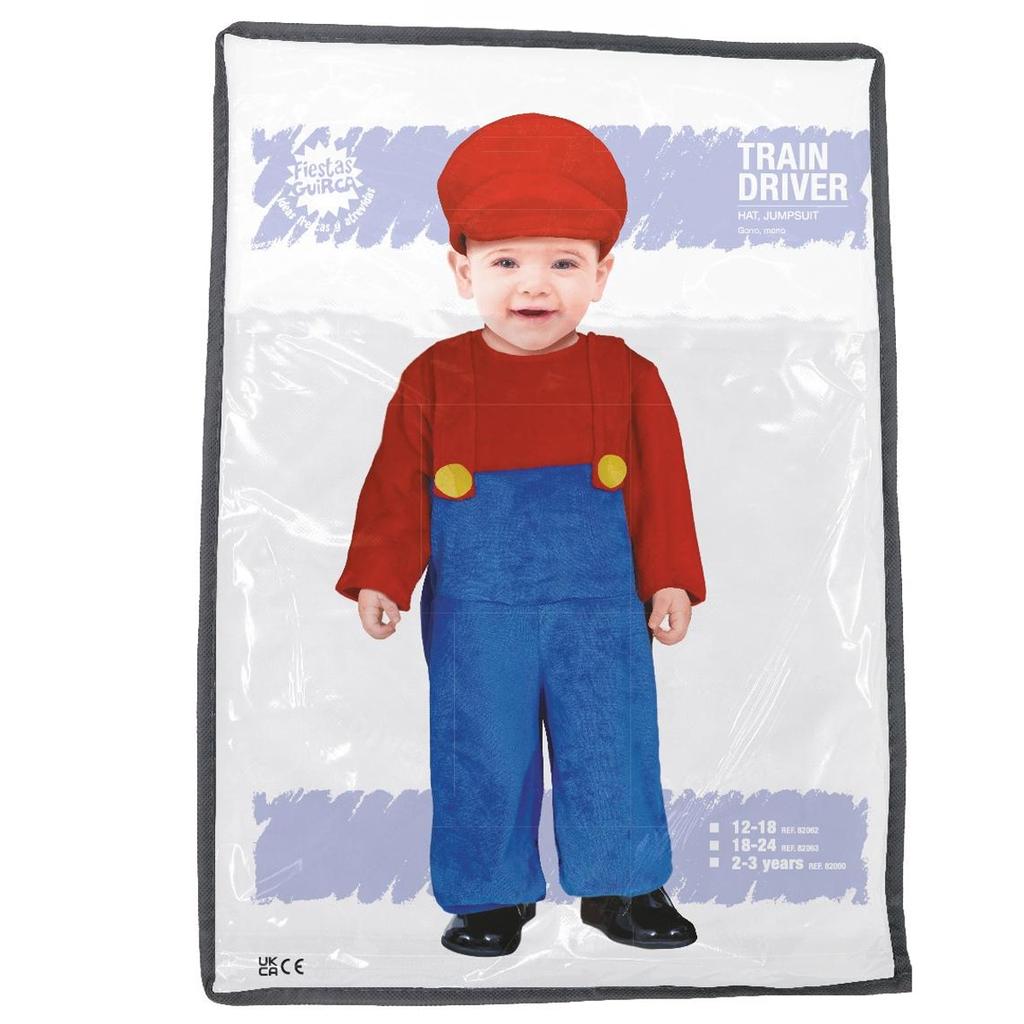Ensemble de costume de conducteur de train pour enfants Fiestas Guirca