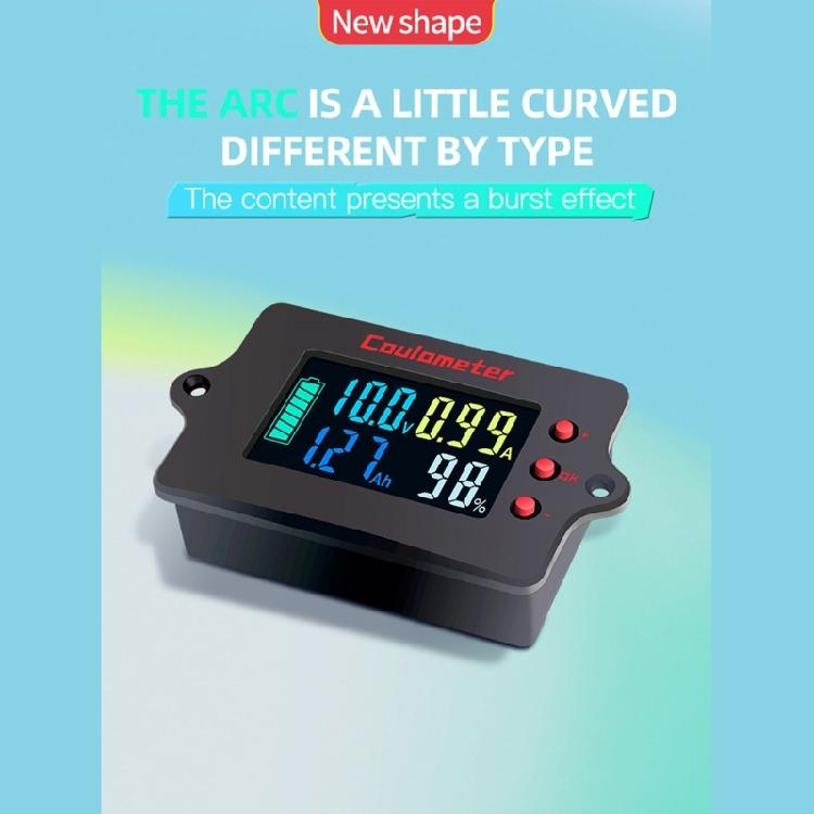 Accurate 8-120V Battery Tester Coulomb Meter Lithium Battery Counter with Splitter Sampler Low Power Consumption