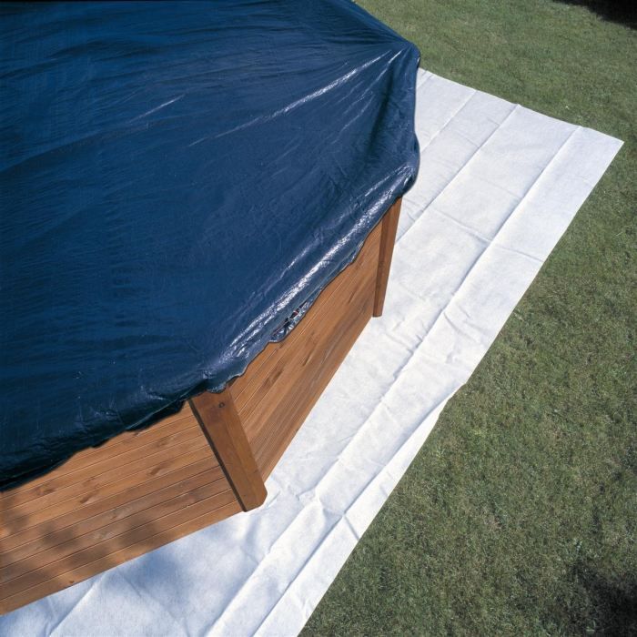 Bâche hivernage pour piscine GRE - 915x470 cm - Ovale - 100gr/m²