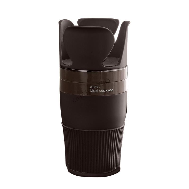 090E Versatile Car Drink Holder with 360° Rotate & Storage Convenient Car Organizers Multifunctional Car Cup Holder
