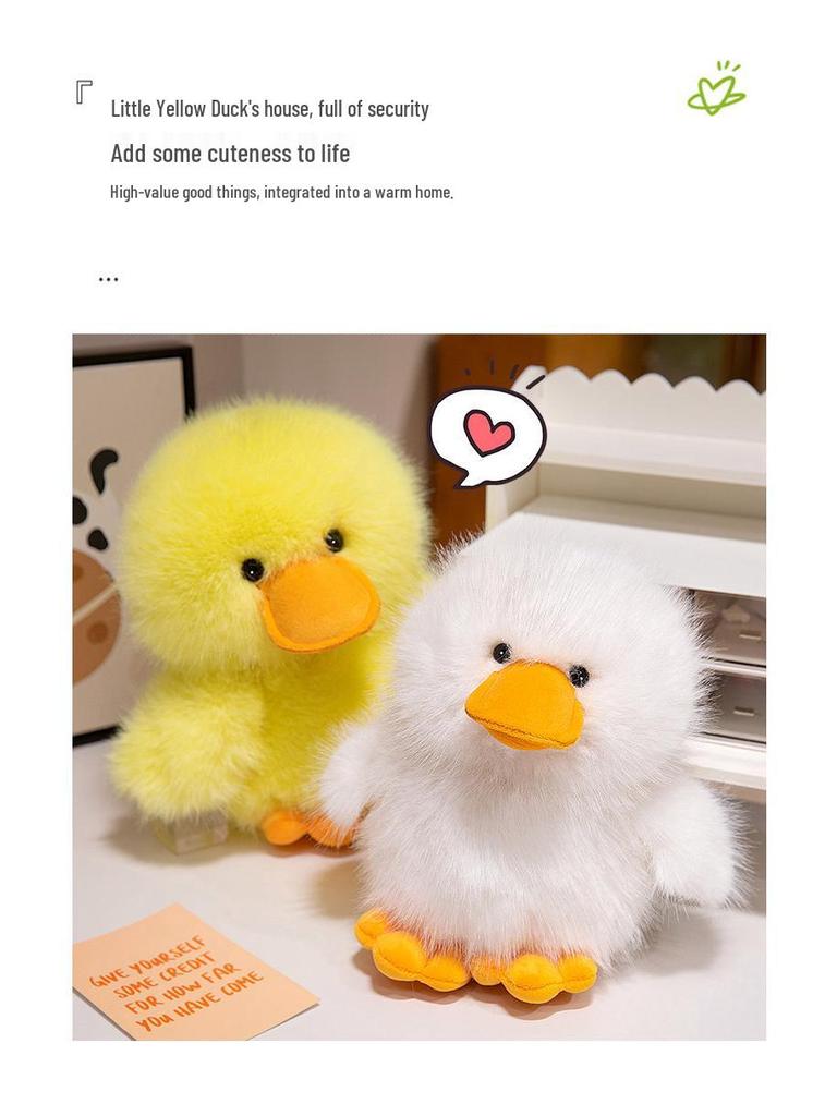 Yellow Duck and Goose Plush Toy - Soft Hugging and Decorative Gift for Girls