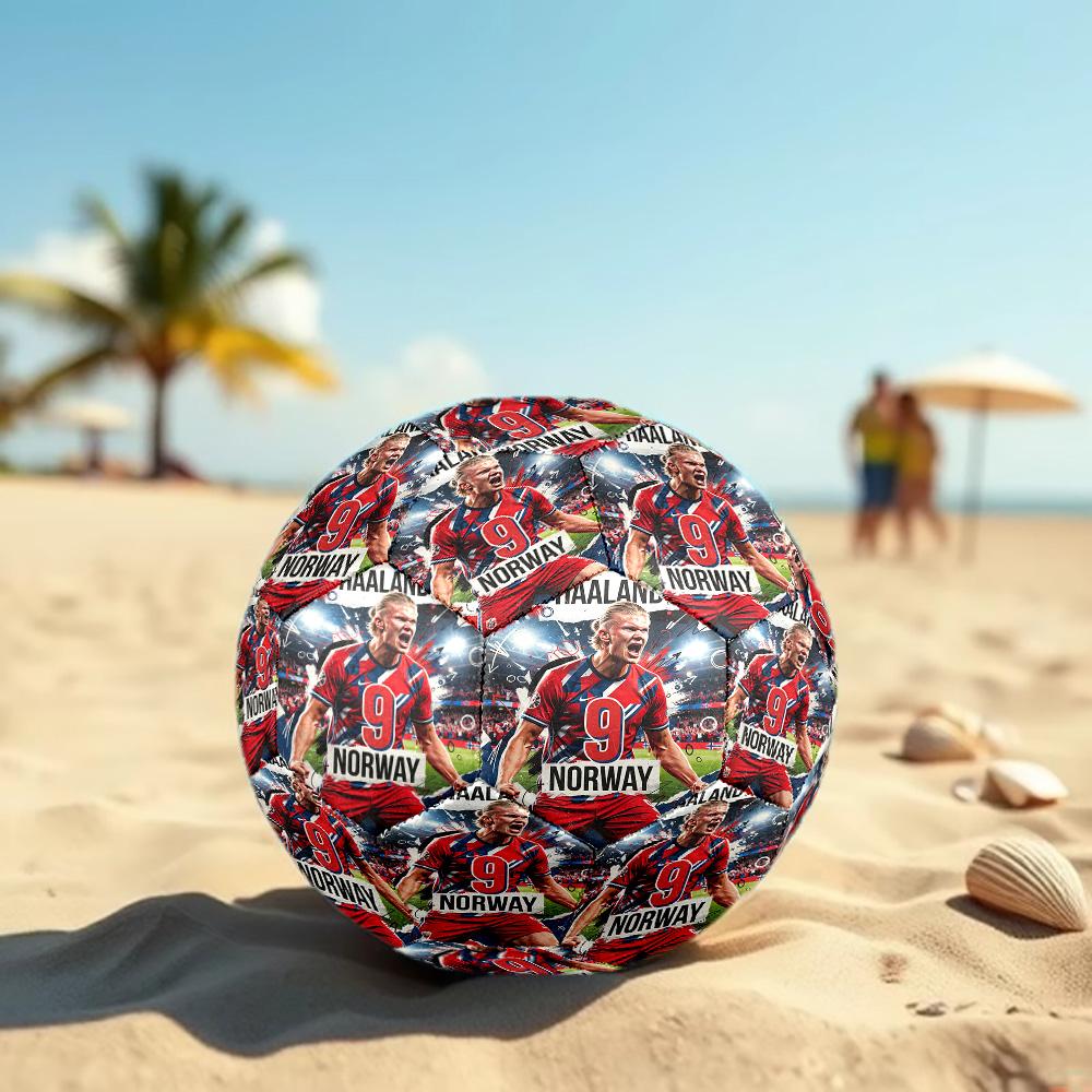 Erling Haaland Taglia 5 Pallone da Calcio Pallone da Calcio ad Alta Elasticità Per Competizioni all'Aperto Allenamento Quotidiano Gioco