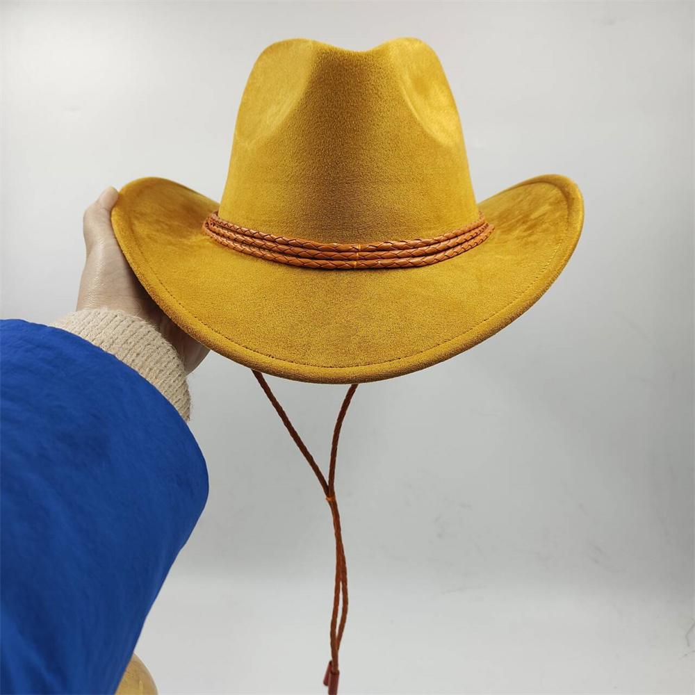 

Women Rhinestone Tassel Decor Wide Brim White Fedora Hat For Party Cap Handmade Rhinestone Fringe Cowgirl Hat Wholesale 56-58cm