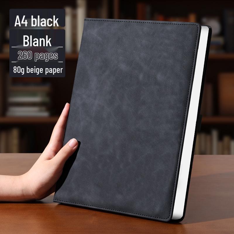 A4 Premium Leather Notebook for Business, Office, or Study - Customizable with Logo