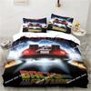 Back To The Future Clasic Movie Retro Beding Set Printed With Pilowcase Soft Duvet Cover Soft Single Double Quen Super King-Sized Dimensionsd
