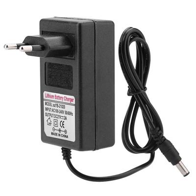 AC 100‑240V DC 21V 2A Safe Charge Power Supply Adapter Multi-protection Lithium‑ion Battery Charger with 5.5 * 2.5mm Output Port