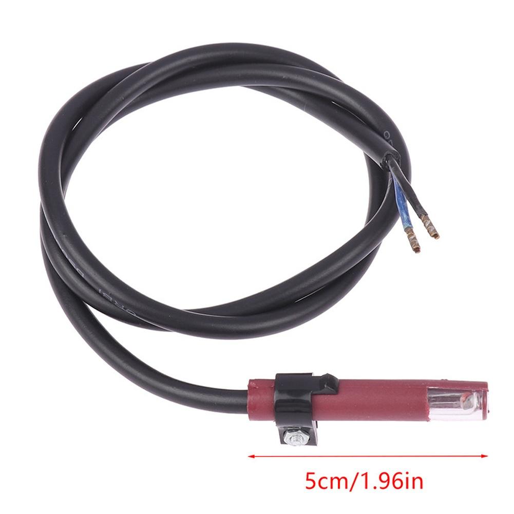 1pc QRB1 Flame Sensor Photocell Probe For Diesel Burner ABS Metal Light Detection Instruments Parts Accessories