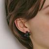 Black Cluster Earrings