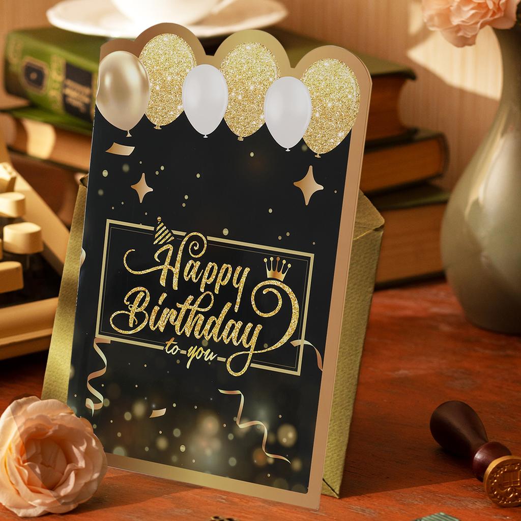 Giant Black Gold Birthday Guestbook Message Board Commemorative Card Happy Birthday Party Decor Adult Birthday Party Supplies