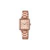 SHEEN Sapphire Mirror Square Design Simple Gold Coating Ultra-thin Waterproof Quartz Movement Stainless Steel Strap Japanese SHE-4537PG-4AUPRD