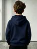 Boys' Hoodie, Kids' Hoodie with Paris Letter Prints on Both Front and Back, Versatile Casual Long-
