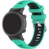 Silicone Strap for Garmin Swim 2 Watch Band for Garmin Forerunner 45 45s Replace Band Bracelet Two Tone Belt, Metal Connectors