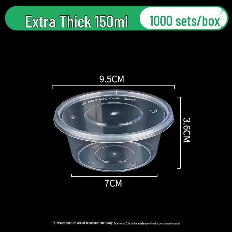 Round Disposable Sauce Cups - 25/50/100ml | Portioning & Takeaway Containers
