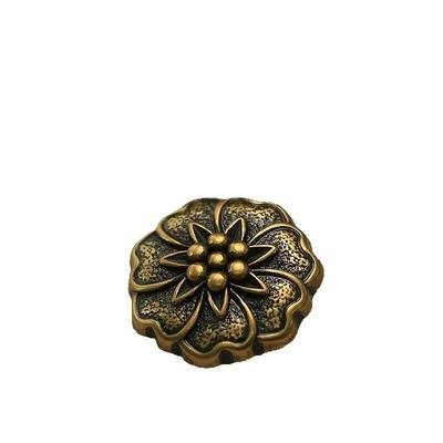10 szt. Piękne Guziki Kwiatowe 18mm Klasyczne Metalowe Guziki z Chwytem Sweter Bluzka Akcesoria do Szycia
