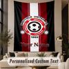 Custom Text Tapestry Sheffield United FC Print Wall Tapestry Indoor Living Room Wall Decor