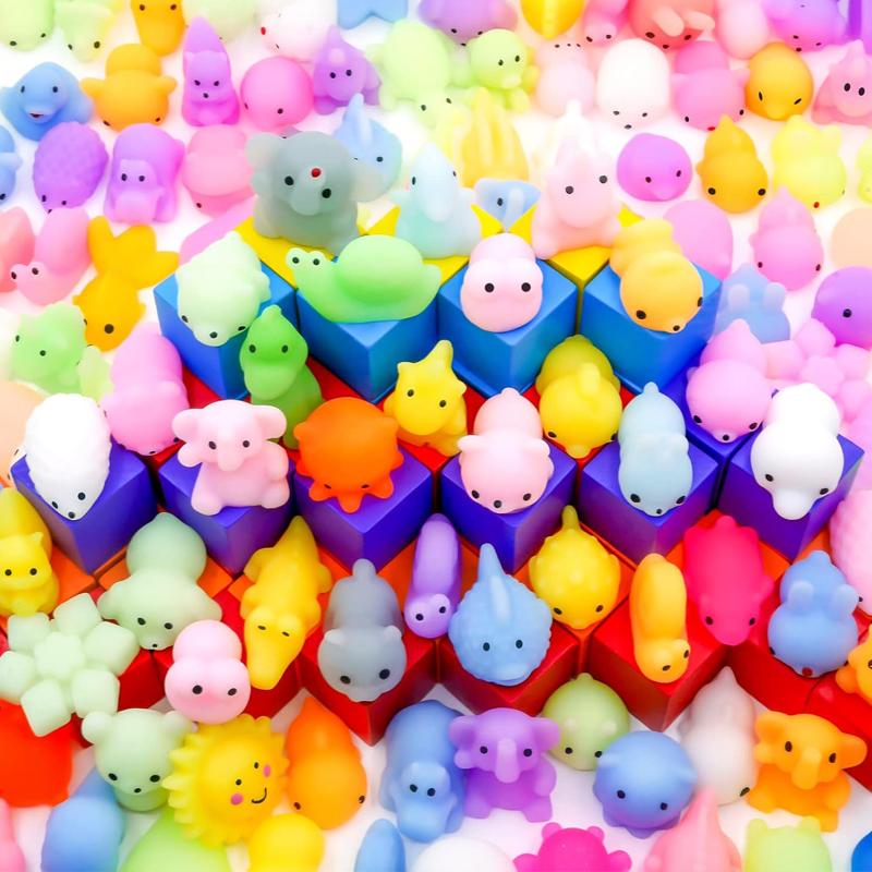 30PCS Mochi Squishy Kawaii Animal Stress Relief Squeeze Toy Party Favor For Kids Regalos Para Cumpleaños Infantil Invitados