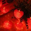 USB Port Heart Curtain Fairy Light Creative Love Valentine Day LED String Lights Red Pink Beautiful LED Atmosphere Light Wedding