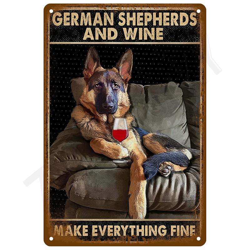 Retro Tin Sign Vintage Metal Signs Plates Posters House Interior Bathroom Wall Art Mural Aesthetic Room Home Decor Decorations
