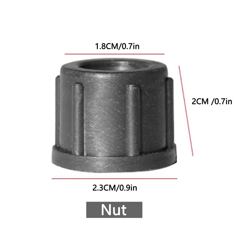 

20 шт. Сельскохозяйственный опрыскиватель Соединительная гайка для трубки Заглушка для трубы Водопровод Внутренний 0,8-0,6 см