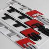 1pc Car Styling TTS TTRS Logo Side Body Rear Bumper Tail Trunk Sticker Decal For f2 TT Series TTRS TTS Car Replacement Badge