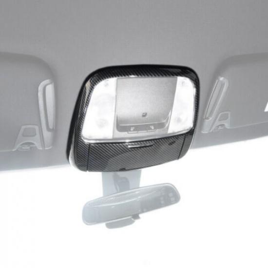For 2011- Chrysler 300/Charger Carbon Front Reading Light Lamp Cover Trim 2P
