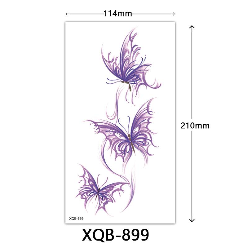 Small Full Arm Tattoo Sticker, Flower Letters, Plain Flower Tattoo Sticker Tattoo