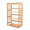 Miling Mid-Century Nanmu Bamboo 4-Tier Storage Shelf