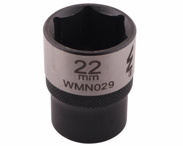 Hexagonal Socket 1/2". 22 . CrV50BV30. DIN 3124. Waryński
