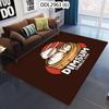 Chinese Style Buns Cartoon Pattern Carpet Bedroom Decor Living Room Anti -Slip Washable Table Mat Soft Mat Alfombra Area Rug