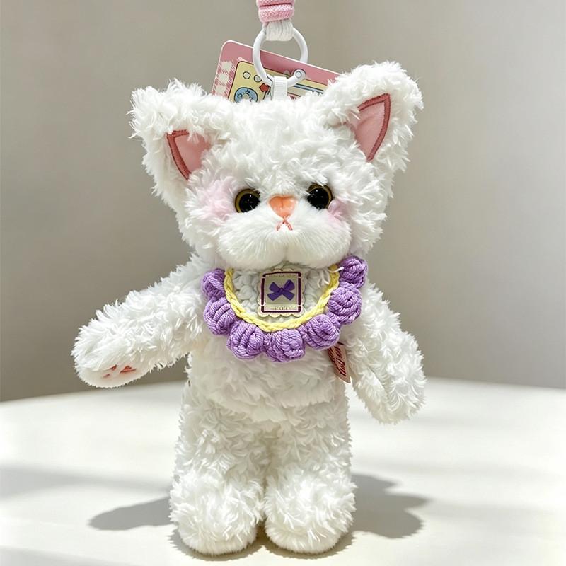 Devin Soft Plush Cat Keychain With Pp Cotton Filling For Bag Decor And Collection