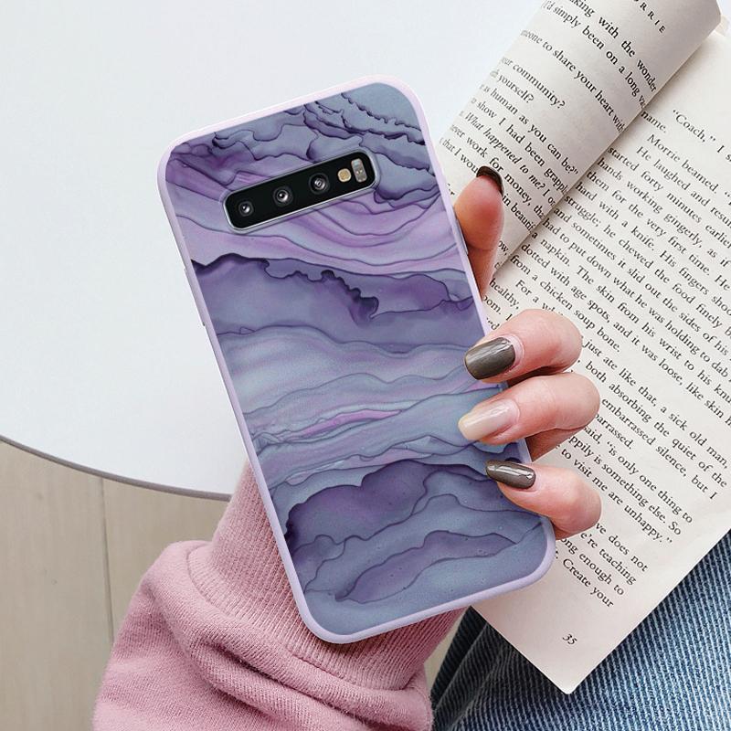Color Luxury Marble Case For Samsung Galaxy S10 S 10 Plus S10E Fundas Soft TPU Protection Back Cover For Samsung S10 Shockproof