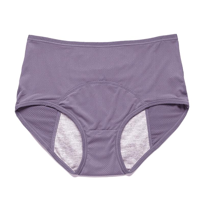 

High Waist Underwear Women s Menstrual Shorts Leakproof Breathable Panties Comfortable Briefs Hygienic Pants 5XL світло-фіолетового кольору