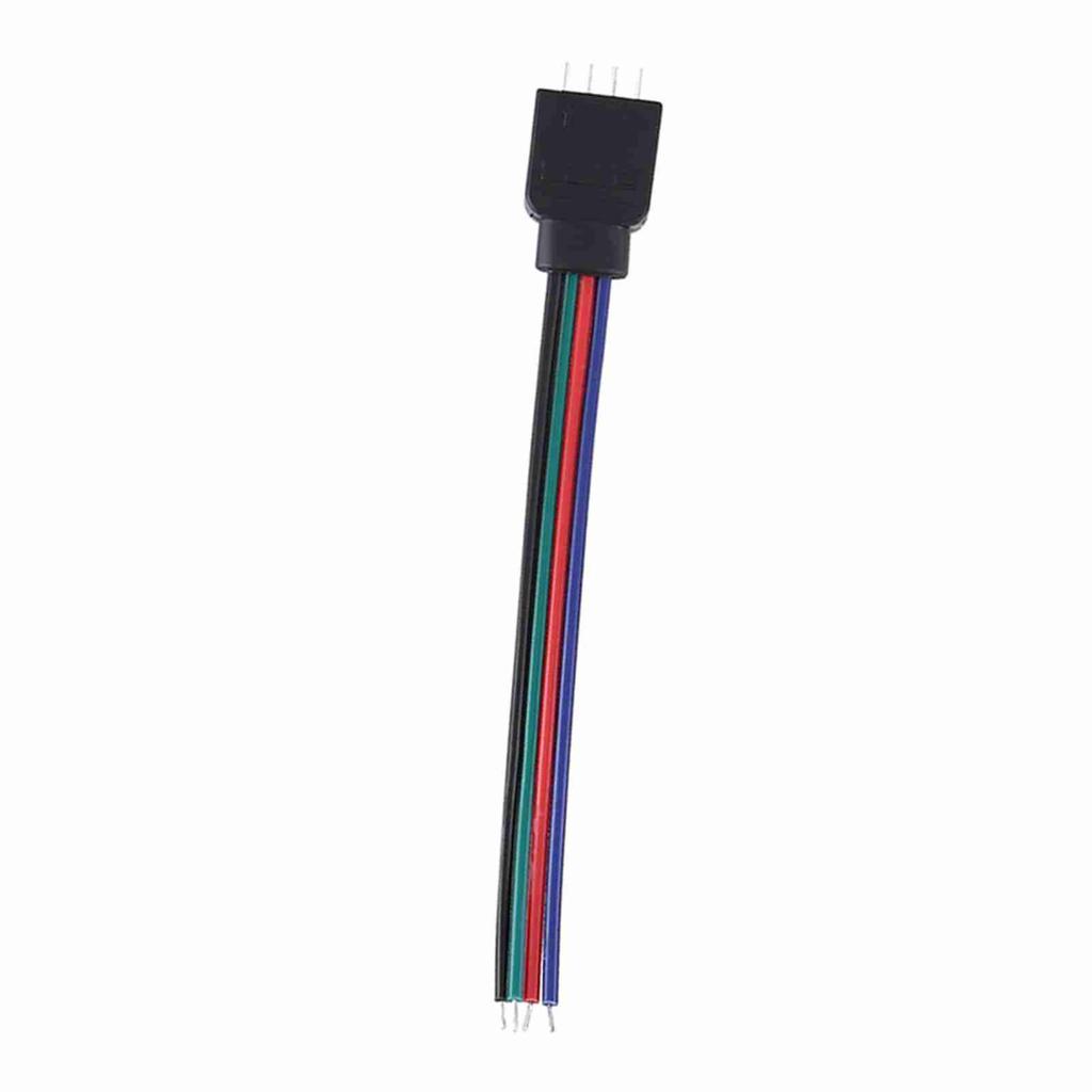 20pcs 4 Pin Cable Connector Wires for 5050 3528 3014 RGB LED Strip Lights 10cm Length Male