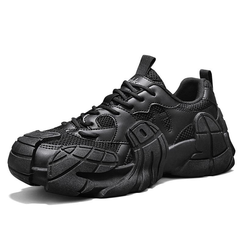 Men's shoes new summer breathable sports and leisure shoes men's outdoor mesh shoes platform-soled personalized mecha shoes trendy shoes