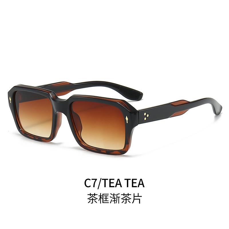 Polarization Sunglasses Men Women Vintage Trendy Square Gradient Shades Sun Glasses Luxury Brand Design Fashion Eyewear
