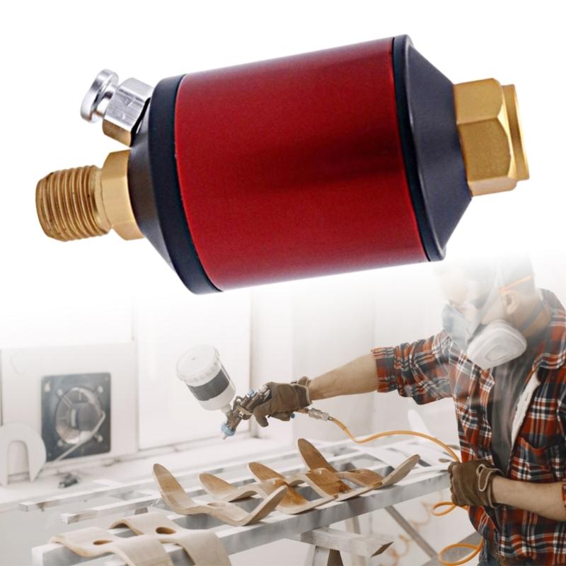 Advanced High Efficiency Air Line Water Separator Filter For Pneumatic Systems Moisture Particle Removal 1/4" Connection