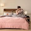 OLOEY Embossed Milk Fleece Winter Duvet