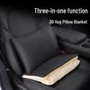 Multi-Functional Nappa Leather Lumbar Support Cushion & Air Conditioning Blanket for BMW, Mercedes-Benz, and Land Rover