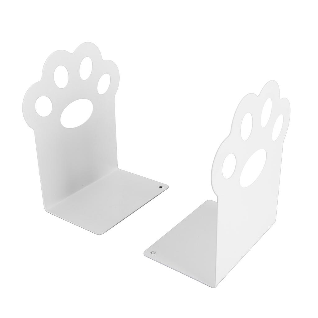Metal Bookends Cartoon Cat Claw Decorative   Desk Magazine Book Ends for Home School  