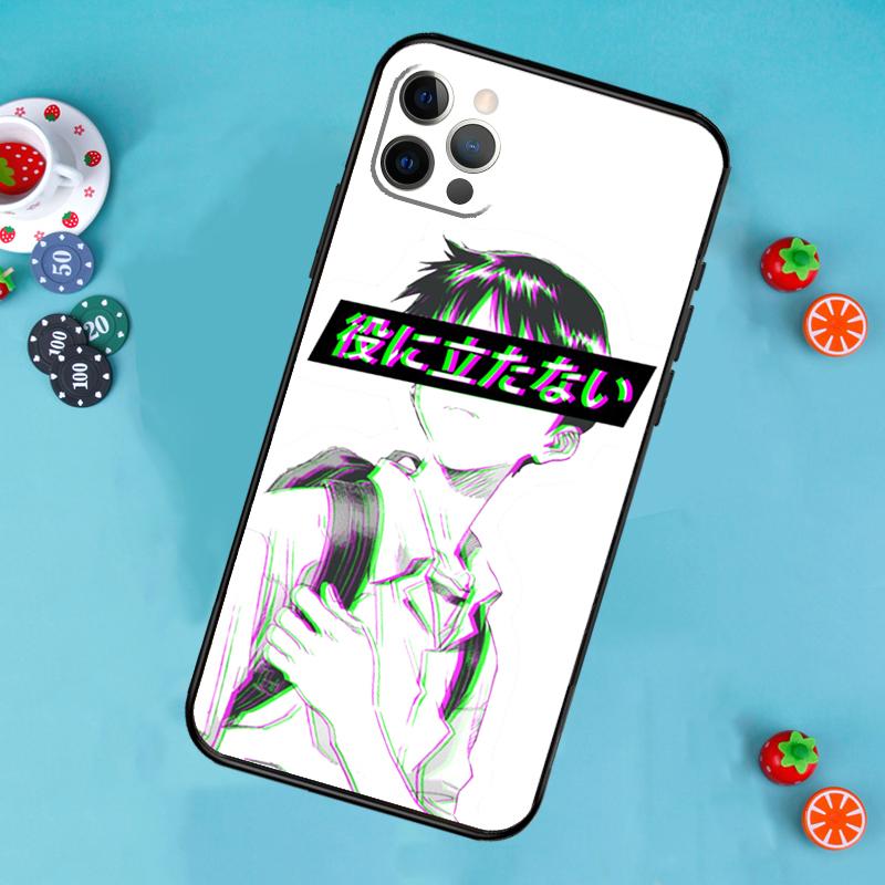 Sad Japanese Anime Aesthetic Phone Case For iPhone 17 Air 13 16 15 11 12 14 Pro Max 13 12 mini 15 16 Plus 16e Cover Funda