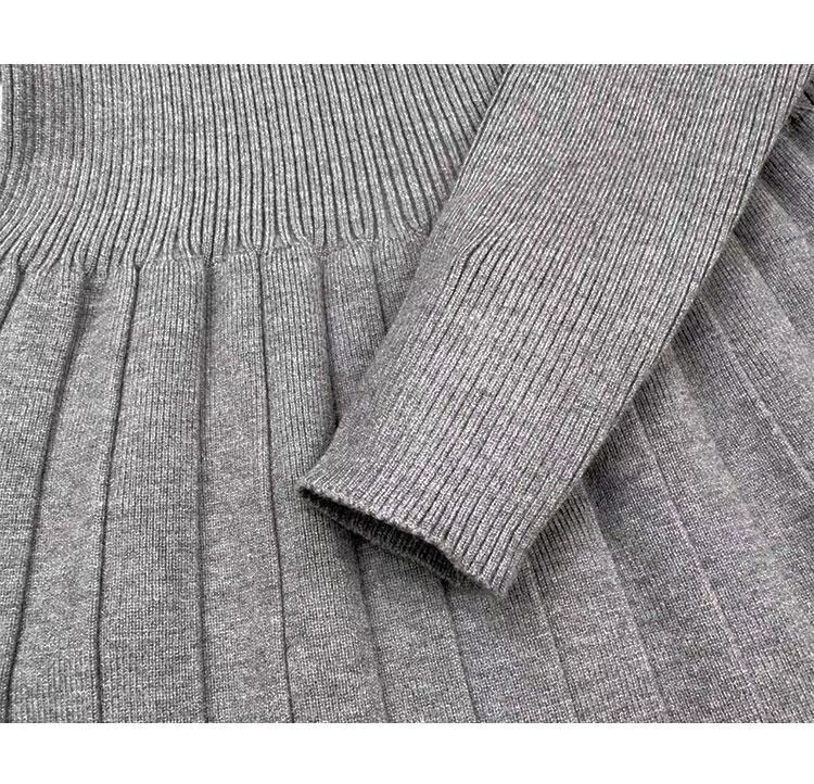 College Style Knitted Dress