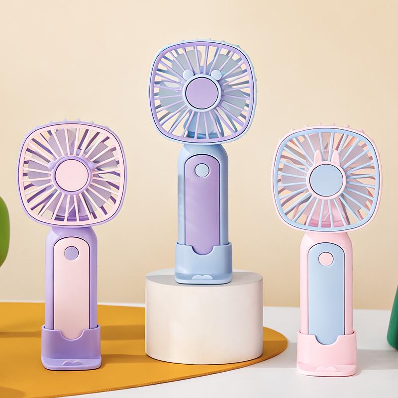 New 2026 Handheld USB Rechargeable Mini Portable Desk Fan