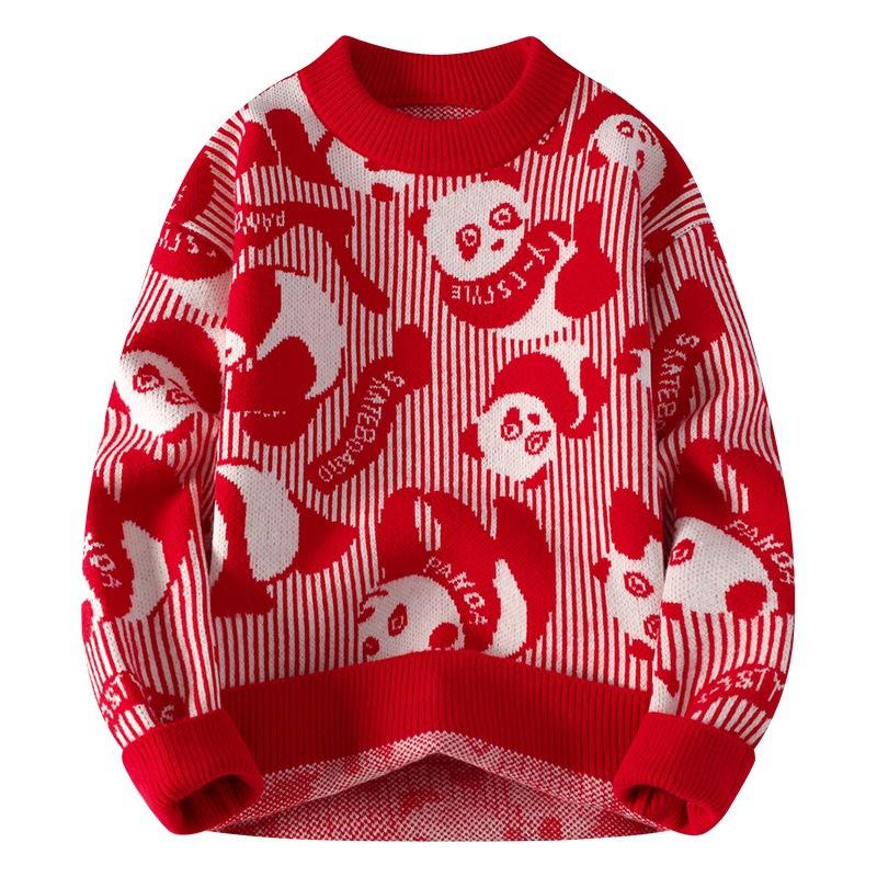 Hot Hot Autumn and Winter New Casual Crew Neck Sweater Bottom Knit Plus Size Loose Sweater