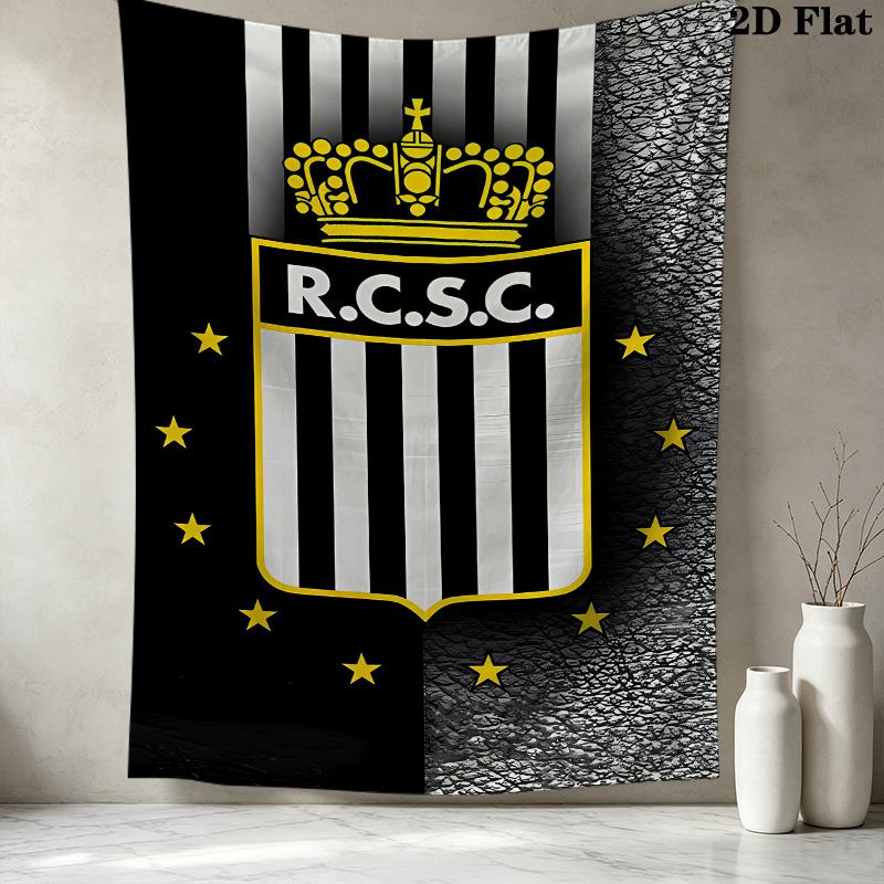 R Charleroi Sc Wall Tapestry Aesthetic Wall Hanging Printed Fabric Blanket Decorative Tapestries For Bedroom Living Room Home Decor