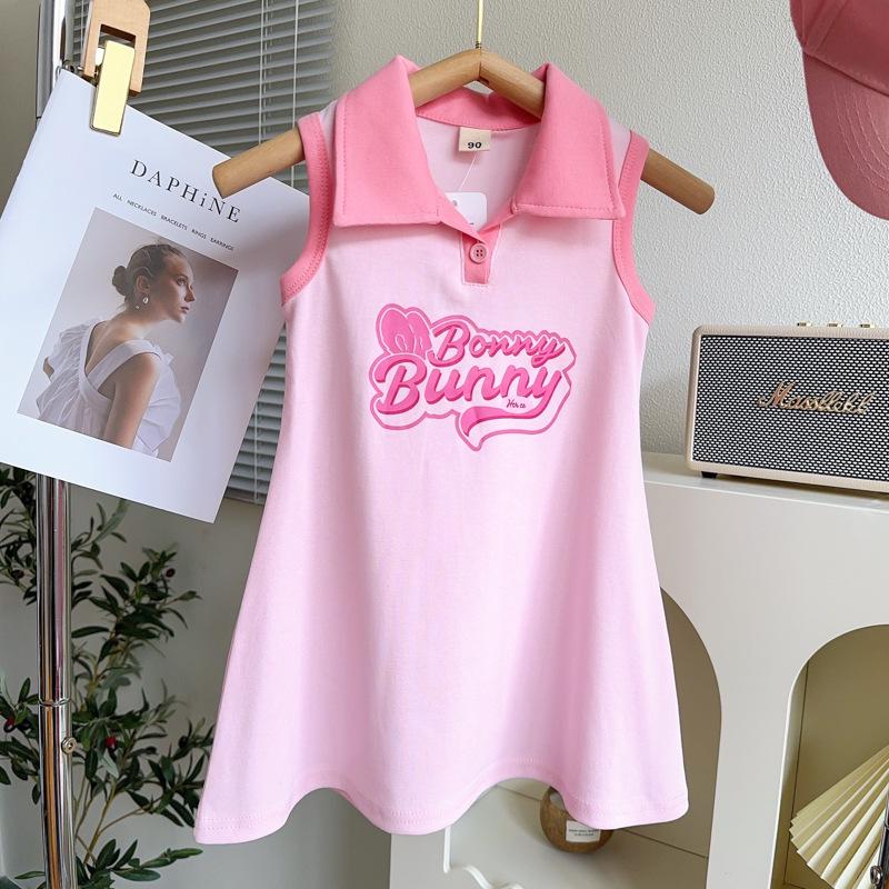 Летнее платье без рукавов для девочек, милое платье принцессы AXA503 120