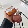 Simple business leather case for Apple AirPods wireless Bluetooth headset case 1/1/1/1st generation protective case