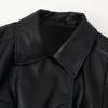 Stile europeo e americano, nuovi abiti da donna, alla moda, versatili, commercio estero transfrontaliero all'ingrosso impermeabile in finta pelle